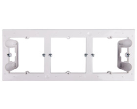 Simon 54 Premium Puszka natynkowa potrójna płytka biała DPN3/11