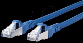 1308453044-E Patch cord RJ45 Cat.6A AWG26 S/FTP LSHF 3.0 m blue