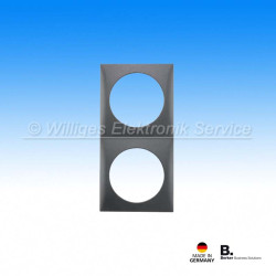 Berker Abdeckrahmen 2fach, anthrazit