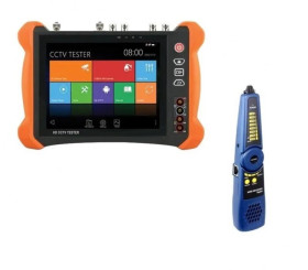Wielofunkcyjny 8-calowy tester CCTV do kamer HDTVI, HDCVI, AHD, CVBS i IP (4K) z wbudowanym akumulatorem SF-TESTER8-5N1-4K
