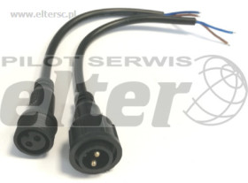 Złącze hermetyczne kpl. 2PIN IP68 z przew. 40cm