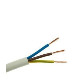 Przewód OWY 3x2,5 H05VV-F Elektrokabel biały bębnowe (max dł. to 100m.)