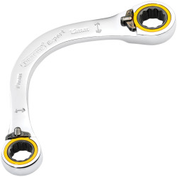 Draper Expert 03933 HI-TORQ&#xAE; 2-Ring R. Half Moon Spanner 10x12mm