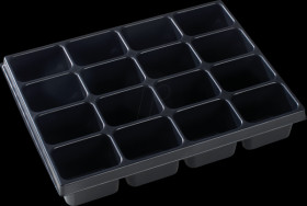 1000010136 Small parts insert, 16 recesses for i-BOXX 72 and LS-Tray 72