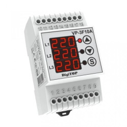 Przekaźnik napięciowy trójfazowy DigiTOP VP-3F10A