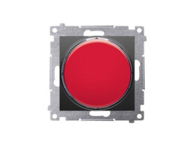 SIMON 54 Sygnalizator świetlny LED czarny - światło czerwone DSS2.01/49 KONTAKT SIMON