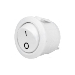 Przełącznik R13-112A02WW2 2poz. biały OFF-ON okrągły 10A/250VAC