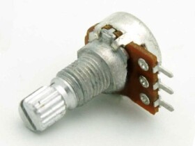 Potencjometr obrotowy 50k ohm liniowy, oś 6x15mm, raster 3,81mm; B50k