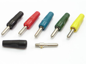 Wtyk bananowy GUM czarny