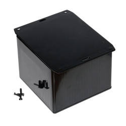 1591VF2BK Hammond Multipurpose Black FRABS Enclosure Flanged Base 120 x 120 x 94mm