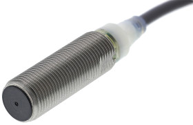 Czujnik zbliżeniowy M12 Indukcyjny 4 mm Omron Wpuszczany 12 → 24 V dc długość 34mm Gwintowany