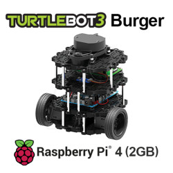 901-0118-202 Robotis TurtleBot3 Burger, Raspberry Pi 4, 2GB