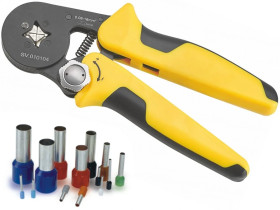 Zaciskarka do tulejek, Praska do tulejek 0.25-16m2, zacisk czworokątny, E16A