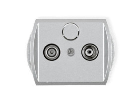 TREND Gniazdo antenowe RTV przelotowe 9dB srebrny 5G9P KARLIK