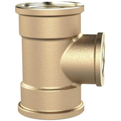 T reducer piece, 16 bar, brass, for pipe systems, 194130