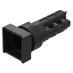 Element wykonawczy przycisku, Siłownik, do uzytku z: Urządzenia przełączające, Czarny, Chwilowy