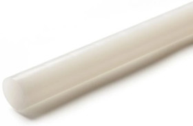 Pręt polietylenowy PE, Ø 50mm x 1m, kolor: Biały