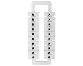 Oznacznik do złączek (EURO) 2,5-70mm2 /W/ biały 43192 /1 blister=20 szt/