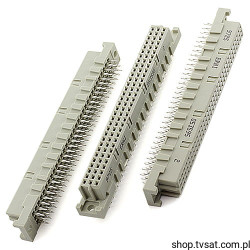 053595 Socket 3 x 32 Pin to PCB DIN 41612 THT ERNI