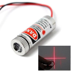 DIODA LASEROWA 650nm 5mW CZERWONA 3-6VDC KRZYŻ