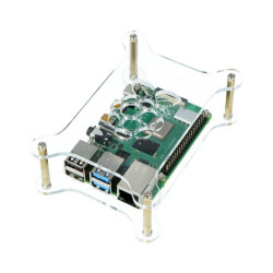 Obudowa do Raspberry Pi 4B/3B+/3B/2B - otwarta przezroczysta - LT-4B20