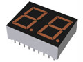 Wyświetlacz diodowy LED 7-segmentowy 2-znakowy ze wspólną katodą 250 mcd RH DP, Pomarańczowy 14.3mm ROHM 605 nm