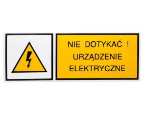 Tabliczka /znak ostrzegawczy/ TZO 52X148S N.D.U.E. E04TZ-01011220100 /10szt./