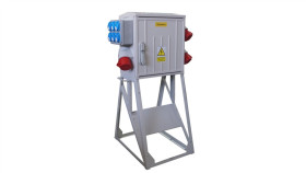 Rozdzielnica Budowlana Erb63ac1l Na Stojaku, Ip54, Gniazda: 3X Cee 32A, 6X Gs...