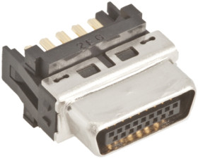 Złącze IDC 17-pinowe 2-rzędowe raster: 1.0mm Męski Przewlekany Hirose