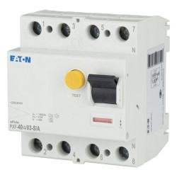 RCCB, Typ A, 4-biegunowy, 40A, 300mA, Eaton, PXF Eaton Moeller Series xPol 230/400V ac