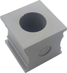 TRU COMPONENTS TC-10329248 Przepust kablowy ELT 12, (D x S) 21 mm x 21 mm, elastomer, 1 szt.