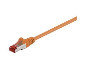Kabel Patchcord CAT 6 S/FTP PIMF LC RJ45/RJ45 1.5m pomarańczowy