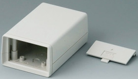 ABS enclosure, (L x W x H) 114 x 72 x 45 mm, gray white (RAL 9002), A9406344