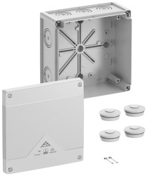Skrzynka przyłączeniowa Spelsberg Abox Pro 160-L, IP66, IP67, IP69, (D x S x W) 182 x 182 x 90 mm, szary, 1 szt.