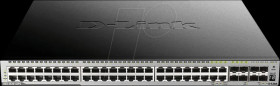DGS-3630-52PC/SI/E Switch, 52-port, Gigabit Ethernet, PoE+, RJ45/SFP, SFP