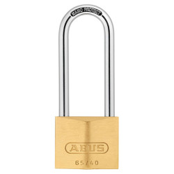 ABUS 04779 65/40mm Brass Padlock 63mm Long Shackle Keyed Alike 406