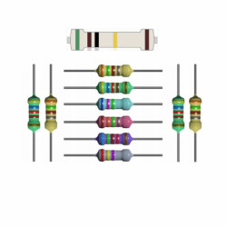 10x rezystor 5.1 MOhm tolerancja 1% moc 1/4W 5.1M