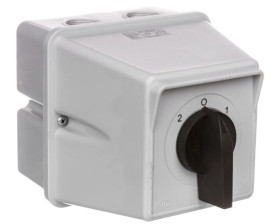 Łącznik krzywkowy 2-0-1 3P 100A IP44 ŁK 100-73 w obudowie sieć-agregat 910773