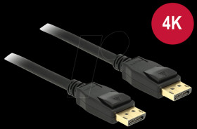 83806 DisplayPort cable, DisplayPort 1.2 connector, 4K, 2 m, black