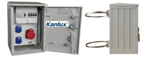 Rozdzielnica budowlana na słup (2X2P+Z, 1X16A/5P) KANLUX RB26x40-K40-00012W-S0_KANLUX