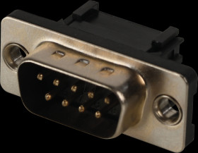 114-09-1-00-00-60 D-SUB plug, 9-pin, for IDC ribbon cable