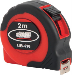 Miara taśmowa dł. 2m SAM szer. 16 mm Jednostki brytyjskie, Jednostki metryczne