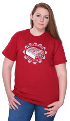 Pololu Zumo T-Shirt: Cardinal Red, Youth XL