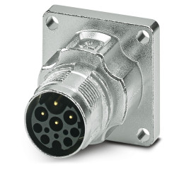 Złącze wielostykowe przemysłowe 9-pinowe M17 Montaż przedni Wtyczka Phoenix Contact