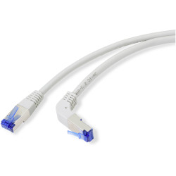 Renkforce RF-4892528 RJ45 Network cable CAT 6A S/FTP Grey 0.5m patch cable