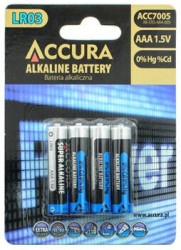 4 x bateria alkaliczna Accura LR03/AAA