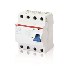 RCCB, Typ B, 4-biegunowy, 80A, 30mA, ABB F, F200 400V ac