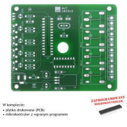 Przełącznik IR 4-kanałowy - sterowany pilotem - PCB i mikroprocesor do projektu AVT 1815