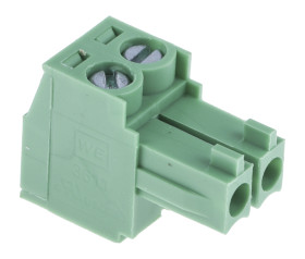 Wtykowy blok zaciskowy 2 -pinowe raster 3.5mm Montaż na kablu Żeński Wurth Elektronik