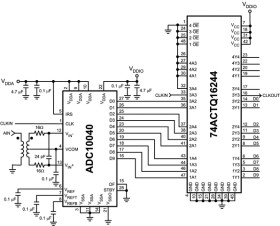10-Bit, 40-MSPS Analog-to-Digital Converter (ADC)